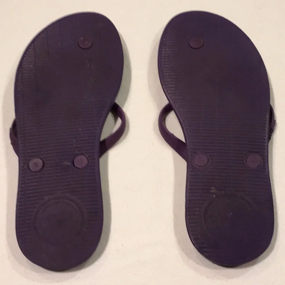 Dupe All-Rubber Flip Flops Deep Purple